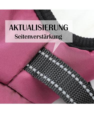 Winter Dog Jackets - Windproof & Waterproof 2-in-1 Fleece Coat for Small Dogs | Warm Violet Vest - Buy Online on GoSupps.com