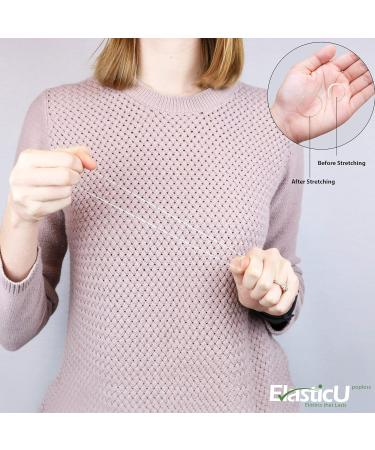 Premium Clear Polybands Pack of 70 - STRONG & REUSABLE Hair Elastics by ElasticU - Buy Online on GoSupps.com