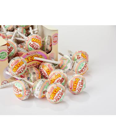 Swizzels Giant Parma Violets 24 Rolls (24 x 40 g) & Mega Double Lollies (36 Pieces) 1 + Mega Double Lollies (36 Pieces) - Buy Online on GoSupps.com