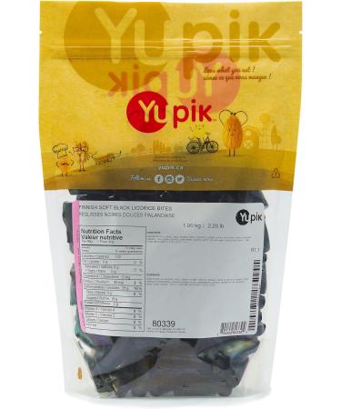 Yupik Finnish Soft Black Licorice Bites 1 kg Soft & Chewy Candy Original Sweet Licorice Flavor Fun Treat Delicious Snack Halloween Treats Ideal for Gifting & Holidays 1 kg (Pack of 1) - Buy Online on GoSupps.com