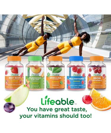 Lifeable Garlic Gummies 2000mg - Natural Flavor Vitamin Supplement for Adults - 90 Count, Gluten-Free, Vegetarian & GMO-Free - Buy Online on GoSupps.com