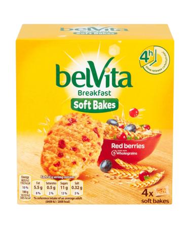 Belvita, Soft Bakes, Cereal Biscuits, Red Fruit Cookies, 250 g