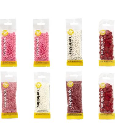 Wilton Silver and Gold Sprinkles Dessert Decorating Set 8-Piece Valentine - Buy Online on GoSupps.com