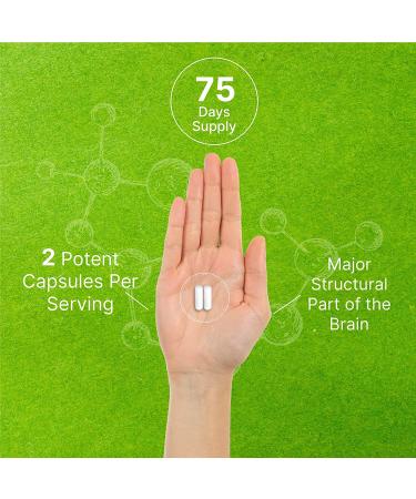 Phosphatidylserine 400mg | 150 Capsules | Soy Free | Sunflower Derived | Third Party Tested | Brain Health Nootropic - Buy Online on GoSupps.com