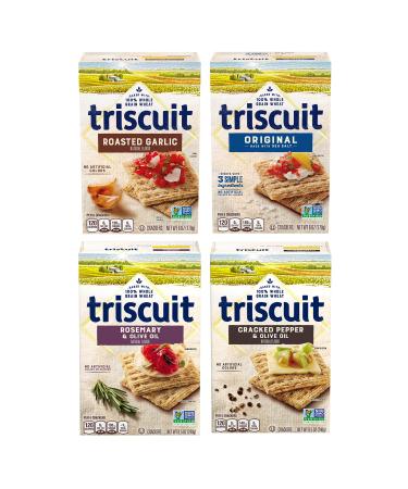 Triscuit Whole Grain Crackers 4 Flavor Variety Pack 4 Boxes