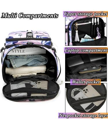 SDTAME Gym Duffle Bag Backpack with Shoe Compartment 4 ways Travel Backpack for Women and Men Multi-Functional Weekender bag with Waterproof Layer&Laptop Compartment for Fitness - Purple - Buy Online on GoSupps.com