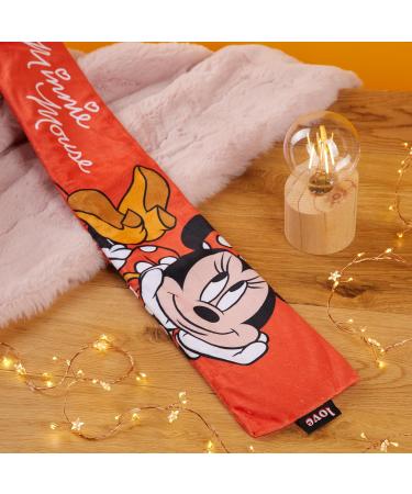 Disney Stitch Hot Water Bottle - 1.7 or 2 Litre Capacity with Fleece Cover - Cosy Gifts for Women | Red Minnie Long - Buy Online on GoSupps.com