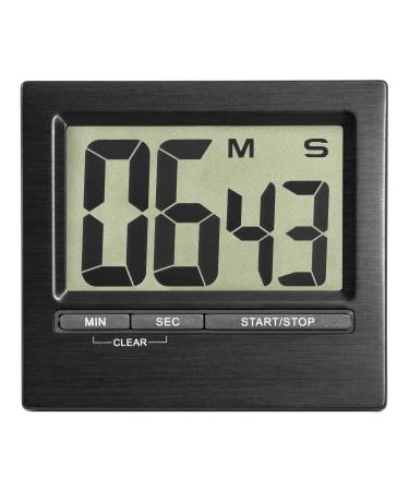 TFA Dostmann Electronic timer and stopwatch 38.2013.01 plastic aluminum black L 84 x W 16 (40) x H 77 mm - Buy Online on GoSupps.com
