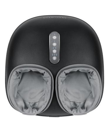 Medcursor Foot Massager Machine with Heat Function, Deep Kneading Massager, Multi-Level Settings & Adjustable Intensity for Home or Office Use (Black)