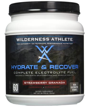Wilderness Athlete Hydrate and Recover Powder Strawberry Granada 29.6 Ounce
