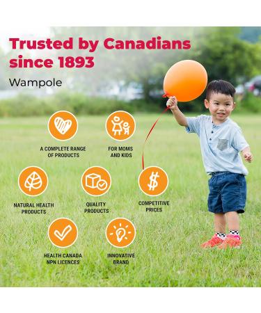 Wampole Adorable Immunity Syrup Black Elderberry + Vitamin D Helps Support the Immune System & Relieve Cold & Flu Symptoms 150 ml - Buy Online on GoSupps.com