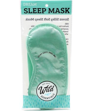 Snooz Silky Soft Sleep Mask in Calm Sea Green | Wild Essentials - Buy Online on GoSupps.com