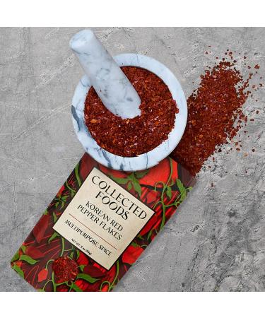 Premium Gochugaru Korean Red Pepper Flakes - 2 oz | Sun Dried Chili Peppers - Buy Online on GoSupps.com