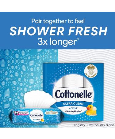 Cottonelle FreshFeel Flushable Adult Wet Wipes - 672 Total Wipes (4 Refill Packs) - Buy Online on GoSupps.com
