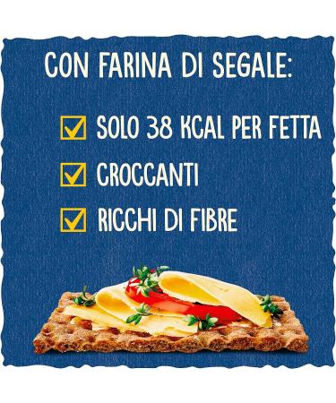  Italian Gourmet E.R. Wasa Wholegrain Pack of 6 extra thin slices with high-fiber rye flour 270g + 400g box - Buy Online on GoSupps.com