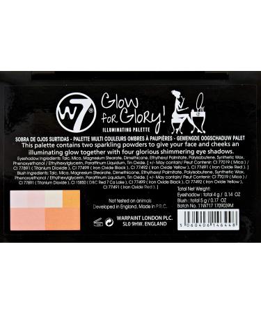 W7 Glow for Glory! Illuminating Eyeshadow Palette - International Shipping Available - Buy Online on GoSupps.com