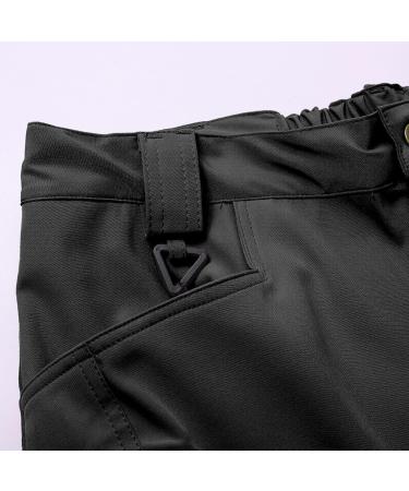 Men's Stretch Cargo Pants - Black XXL Outdoor Overalls with Large Pockets | Soft Loose Fit & Rain-Resistant Work Clothing - Buy Online on GoSupps.com