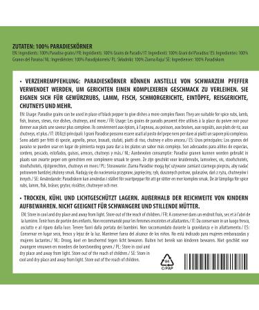 Buy Meleguet Pepper 100g - 100% Pure Paradise Grains | Guinea Pepper - Natural & Organic Spice - Buy Online on GoSupps.com