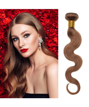 Sego Brazilian Human Hair Afro Bundles Extensions Body Wave 100% unprocecious real hair weave virgin hair extension Brazilian 20 "-1 bundle of light brown-1