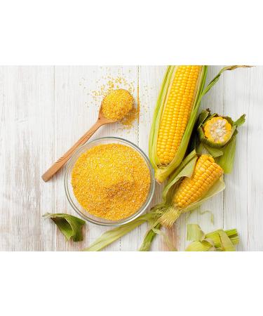 Organic Polenta 1.5 lbs - Non-GMO Yellow Corn Grits | Quick Cooking, Vegan & Kosher | Great for Hot Cereal & Porridge | Low Sodium | Made in USA - Buy Online on GoSupps.com