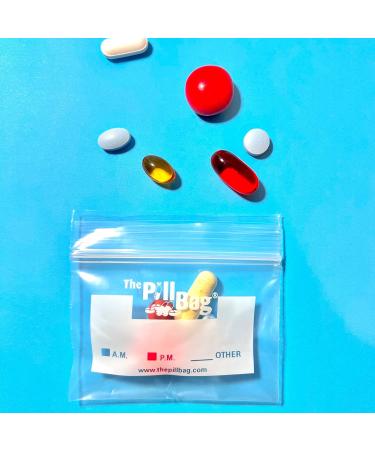 Buy The Pill Bag | 100 Pack | Reusable Waterproof & Portable Pill Organizer for Travel & Daily Use - Buy Online on GoSupps.com