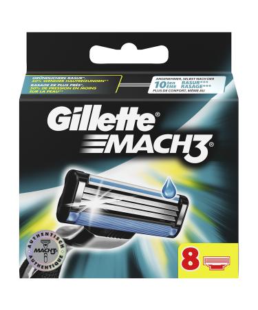 Gillette Mach3 razor blades for men 8 pieces