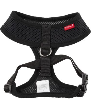 Puppia Dog Harness for Small & Medium Dogs - Soft Colorful Anti-Tension Design | Ideal for Puppies - XS Black - Buy Online on GoSupps.com