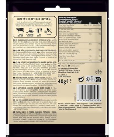  Jack Link's Jack Links Biltong Jerky Original 12 pack (12 x 40 g) Gluten-free meat snack High protein dried meat for gym fitness outdoor Low-calorie protein snacks Beef chips - Buy Online on GoSupps.com