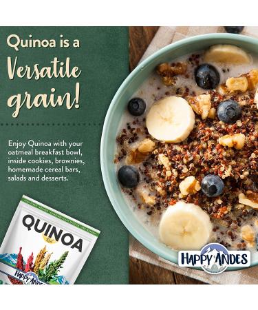 Happy Andes Tri-Color Quinoa: Non-GMO Gluten-Free Whole Grain Rice Substitute - 48 Oz - Buy Online on GoSupps.com