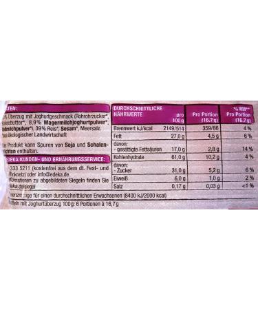 Edeka Organic Rice Cakes Yoghurt - Pack of 12 (12 x 100g) | Healthy Snack | International Shipping Available - Buy Online on GoSupps.com