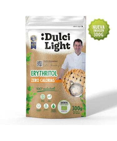 Edulcodiet SL Sweetener Zero Erythritol Bio 300gr 100 Natural 0 Calories DulciLight Sugar substitute Organic and ecological Vegan Alternative Popular with Keto and Ketogenic Diets - Buy Online on GoSupps.com