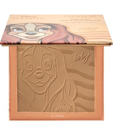 Catrice Disney Classics Lady Maxi Matt Face & Body Bronzer No. 020 Be Brave multicoloured 2 brown tones smoothing (26g)
