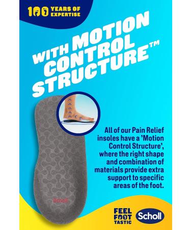 Scholl Orthotic Insole for Knee to Heel Pain Relief UK Size 9-11 - 1 Count - Buy Online on GoSupps.com