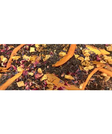 Peosa Delight Tea - Mango Tango 100% Whole Loose Leaf Black Tea Alphonso Mango - Pineapple - Apple Hot & Iced Tea Natural Exotic Fruits Black Tea Leaf Blend 3.52 oz Box 40 cups. - Buy Online on GoSupps.com