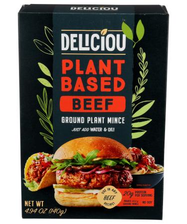 DELICIOU Plant Based Beef, 4.94 OZ