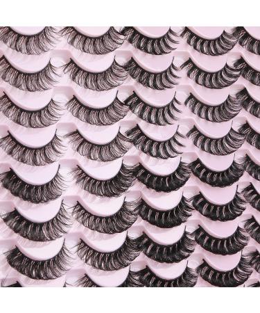 Ruairie D Curl Russian False Eyelashes Wholesale - 30 Pairs, 6 Styles | Natural Fluffy Fake Lashes for Volume and Curly Look - Buy Online on GoSupps.com
