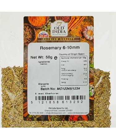 Old India Rosemary 6-10mm 50g - Premium Quality Dried Herb for Culinary Use - Buy Online on GoSupps.com