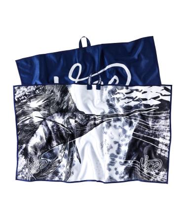 VICE Golf Shine Microfiber Towel | Navy | Perfect for Cleaning Clubs and Balls | Multiple Colors Available