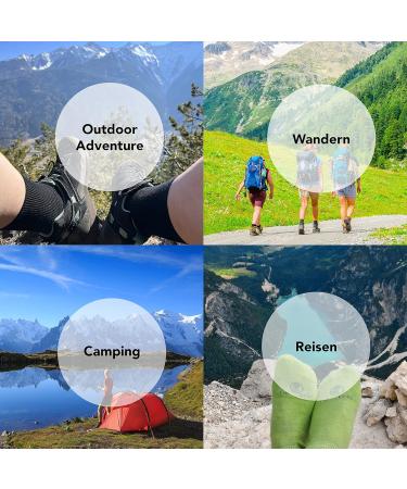 Wonderstocks Made in Italy Merino Hiking Socks - Seamless Rubber-Free Mulesing-Free Thermo Socks for Men & Women - Padded Ideal for Trekking & Outdoor Adventures - Buy Online on GoSupps.com