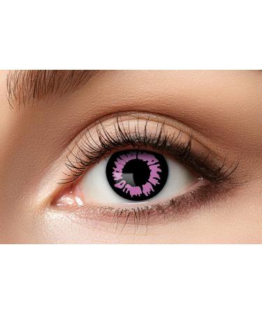 Buy Eyecatcher 84027541-476 Bright Pink Colored UV Contact Lenses - 1 Pair for Carnival Mardi Gras & Halloween - 12 Months Wear | International Shipping Available - Buy Online on GoSupps.com