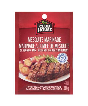 Club House Mesquite Marinade Seasoning Mix No Artificial Colours or Flavours No MSG Added Gluten-Free Perfect Savory Mesquite Marinade for All Meats 30g Mesquite Marinade 30 g (Pack of 1)
