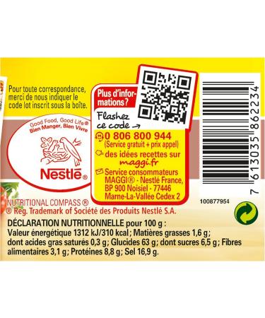 Maggi Fond de Champignon (1 boite) 90g - Lot de 3 - Buy Online on GoSupps.com