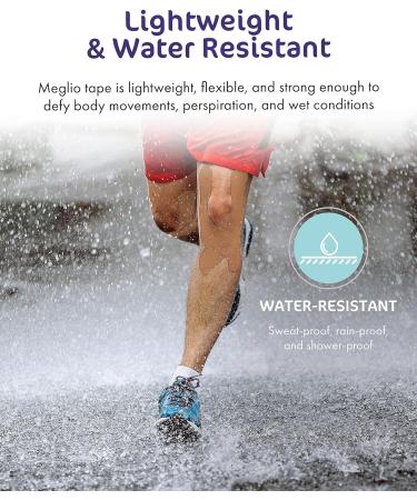 Meglio Kinesiology Tape - Uncut 5 Metre Roll | Therapeutic & Hypoallergenic Support for Muscle & Sports Injury Recovery | Breathable, Waterproof & Long Lasting Adhesive - Beige - Buy Online on GoSupps.com