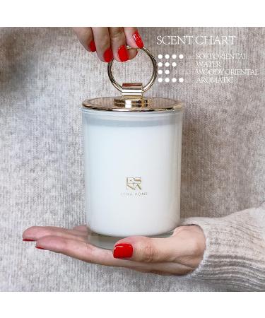 ESNA HOME Aromatherapy Scented Candles | Lavender Essential Oil | 50+ Hours Burn Time | Perfect Mother's Day Gift | Home Decor & Relaxation | 8.8oz Soy Wax Candle + Snuffer Lid - Buy Online on GoSupps.com