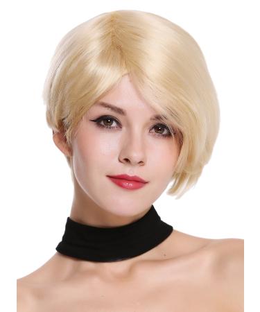 WIG ME UP - RGH-5334-HH-613 human hair wig ladies wig short parting straight voluminous platinum blonde platinum blonde (613)