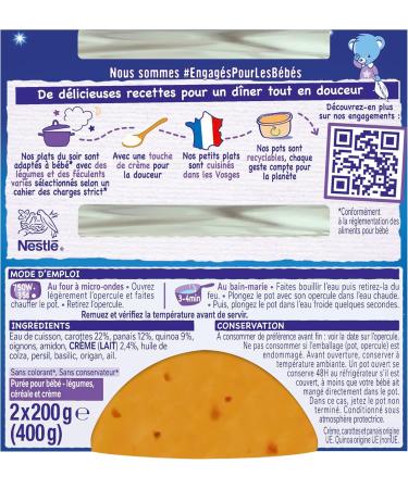 Nestl Baby Quinotto Carrots Parsnip Dinner from 8 Months 2 x 200 g - Buy Online on GoSupps.com