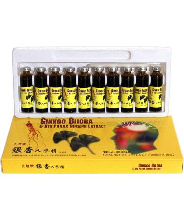 GinSen 3 Box Ginkgo Biloba and Red Panax Ginseng Extract Oral Liquid (3X 10 Vials) Natural Remedy - Buy Online on GoSupps.com