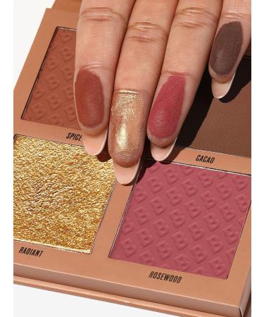 BEAUTY BAY Charmed Life Face Palette - Vegan All In One Makeup for Medium to Deep Skin Tone - Highlighter, Bronzer & Blush Powder Palette - Travel Friendly & Cruelty Free - Buy Online on GoSupps.com