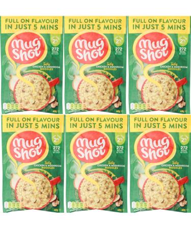 Generic Mug Shot Chicken and Mushroom Noodles Sachets 68g 6 Pack