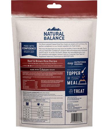 Natural Balance Limited Ingredient Freeze-Dried Raw Dog Food - Beef & Brown Rice 13 oz - Buy Online on GoSupps.com